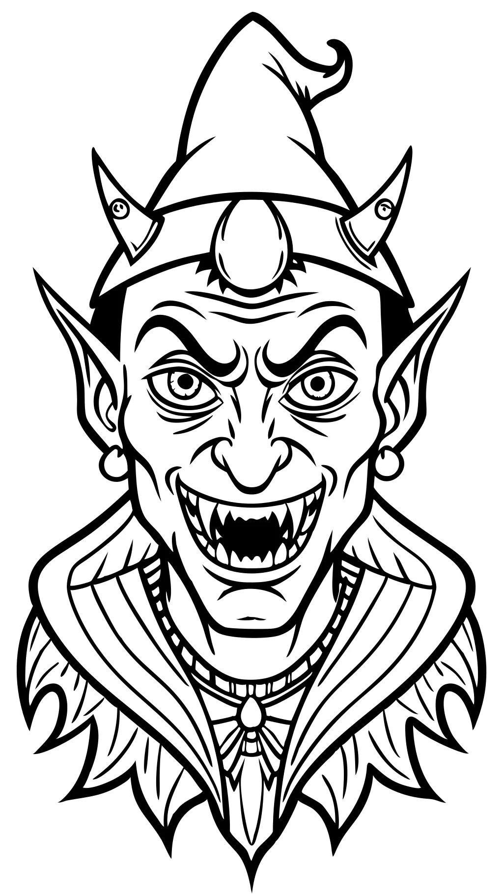 free evil adult coloring pages